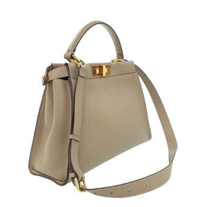 Fendi Bag Leather Regular Shoulder Peekaboo